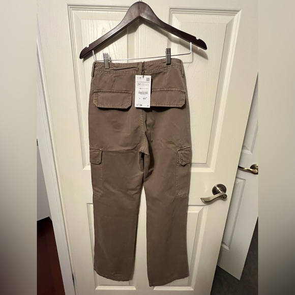 Zara, brown cargo pant - Picture 2 of 4